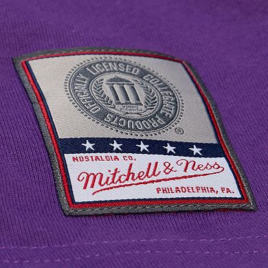 Men's Mitchell & Ness Purple Clemson Tigers Double Clutch Premium T-Shirt