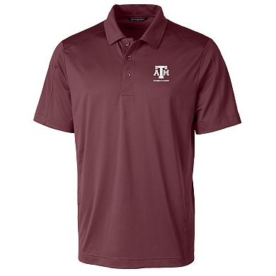 Men's Cutter & Buck Maroon Texas A&M Aggies Alumni Logo Prospect Textured Stretch Polo