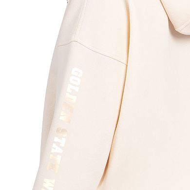 Women's Starter Cream Golden State Warriors Pastel Relaxed Hoodie