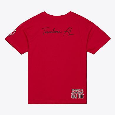 Men's Mitchell & Ness Crimson Alabama Crimson Tide Double Clutch Premium T-Shirt