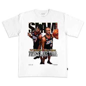Unisex SLAM VJ Edgecombe & Tyrese Maxey White Philadelphia 76ers Cover T-Shirt