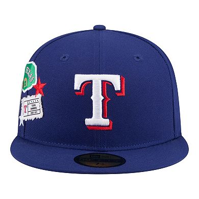 Men's New Era Royal Texas Rangers City Patch 59FIFTY Fitted Hat