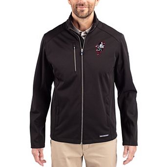 Men's Cutter & Buck Black Ohio State Buckeyes Evoke Eco Softshell Recycled Full-Zip Jacket
