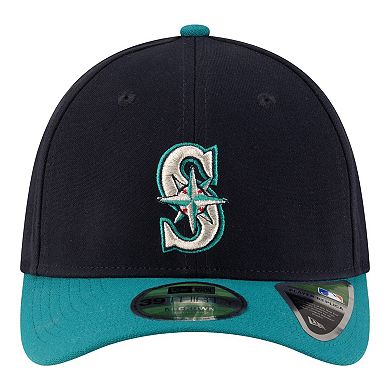 Men's New Era Navy Seattle Mariners Alternate Player Replica 39THIRTY M-Crown Flex Hat
