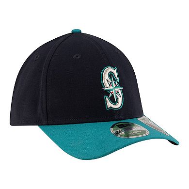 Men's New Era Navy Seattle Mariners Alternate Player Replica 39THIRTY M-Crown Flex Hat