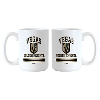 Logo Brands Vegas Golden Knights 15oz. Current & Throwback Mug Set