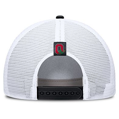 Unisex Nike Gray Ohio State Buckeyes 2026 Basketball Refresh 5-Panel Rise Trucker Hat