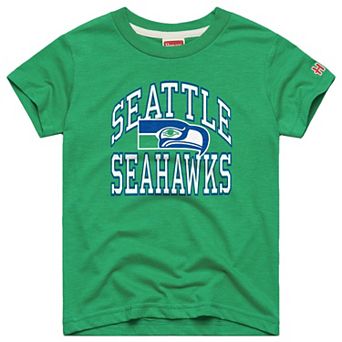 Youth Homage Green Seattle Seahawks Arch Tri-Blend T-Shirt