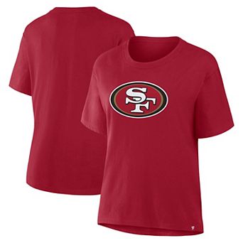Women's Fanatics Scarlet San Francisco 49ers Essential Legacy T-Shirt