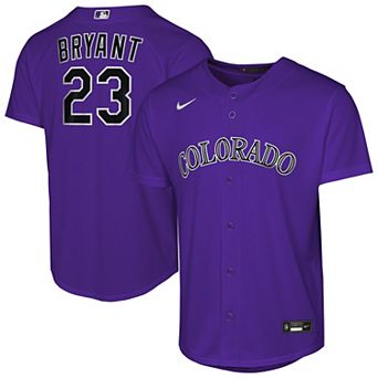Youth Nike Kris Bryant Purple Colorado Rockies Alternate Replica Jersey