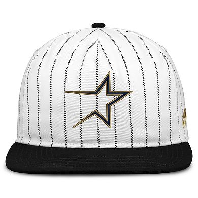 Men's Nike White/Black Houston Astros Cooperstown Collection Pro Adjustable Hat