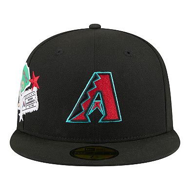 Men's New Era Black Arizona Diamondbacks City Patch 59FIFTY Fitted Hat