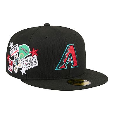 Men's New Era Black Arizona Diamondbacks City Patch 59FIFTY Fitted Hat