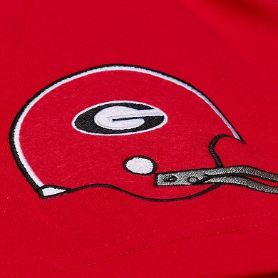 Men's Mitchell & Ness Red Georgia Bulldogs Double Clutch Premium T-Shirt