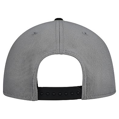 Men's New Era Gray Chicago Bulls Core Logo Storm Gray Two-Tone 9FIFTY Snapback Hat