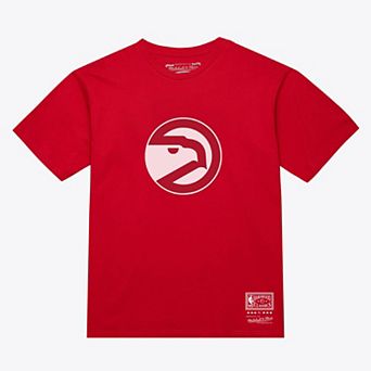 Unisex Mitchell & Ness Red Atlanta Hawks Hardwood Classics Arch T-Shirt