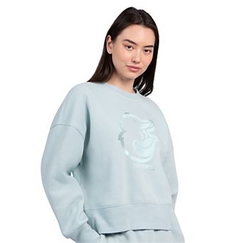 Women's Starter Mint Baltimore Orioles Pastels Boxy Fleece Sweatshirt
