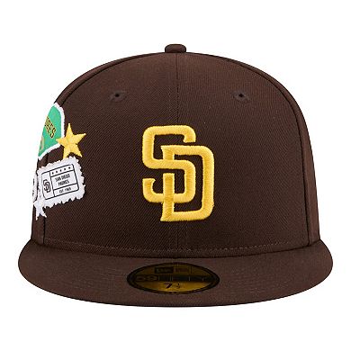 Men's New Era Brown San Diego Padres City Patch 59FIFTY Fitted Hat