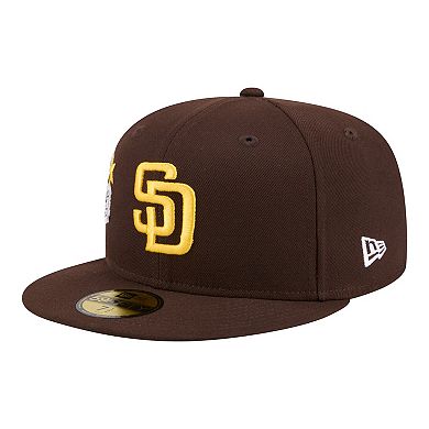 Men's New Era Brown San Diego Padres City Patch 59FIFTY Fitted Hat