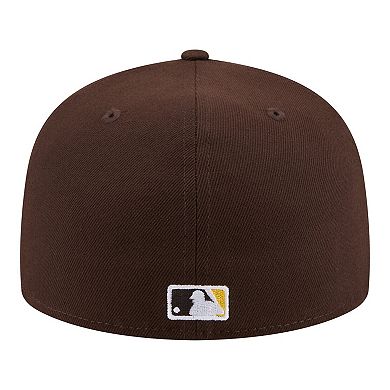 Men's New Era Brown San Diego Padres City Patch 59FIFTY Fitted Hat
