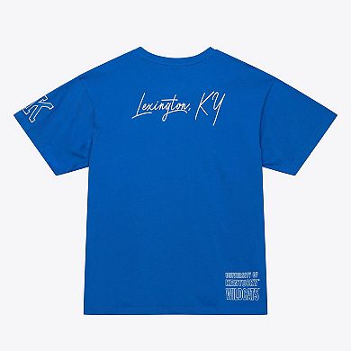 Men's Mitchell & Ness Royal Kentucky Wildcats Double Clutch Premium T-Shirt