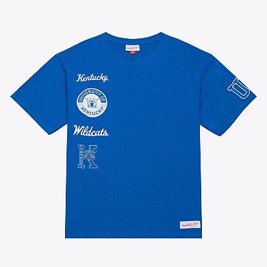 Men's Mitchell & Ness Royal Kentucky Wildcats Double Clutch Premium T-Shirt