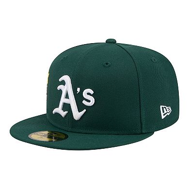 Men's New Era Green Athletics City Patch 59FIFTY Fitted Hat