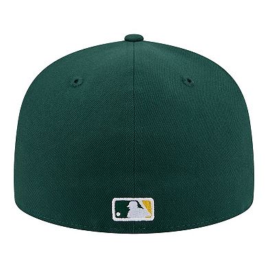 Men's New Era Green Athletics City Patch 59FIFTY Fitted Hat