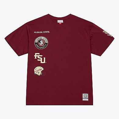 Men's Mitchell & Ness Garnet Florida State Seminoles Double Clutch Premium T-Shirt