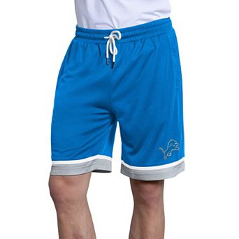 Men's Starter Blue Detroit Lions Power Play Mesh Shorts