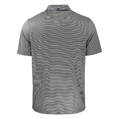 Men's Cutter & Buck Black/White Texas Tech Red Raiders Forge Eco Double Stripe Stretch Recycled Polo