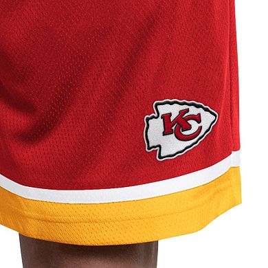 Men's Starter Red Kansas City Chiefs Power Play Mesh Shorts