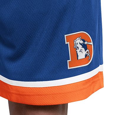 Men's Starter Royal Denver Broncos Throwback Power Play Mesh Shorts