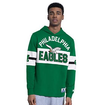 Men's Starter Kelly Green Philadelphia Eagles Fullback Jersey Hoodie