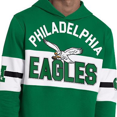 Men's Starter Kelly Green Philadelphia Eagles Fullback Jersey Hoodie