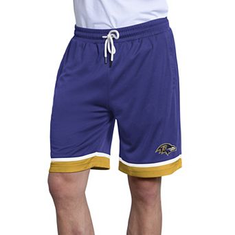 Men's Starter Purple Baltimore Ravens Power Play Mesh Shorts