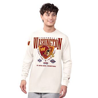 Men's Starter Cream Washington Commanders Champions Long Sleeve T-Shirt