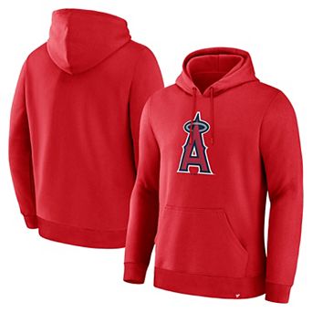 Men's Fanatics Red Los Angeles Angels Primary Logo Legacy Hoodie