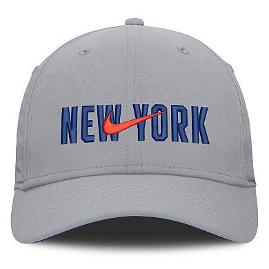 Men's Nike Gray New York Mets Primetime Rise Dri-FIT Flex Hat
