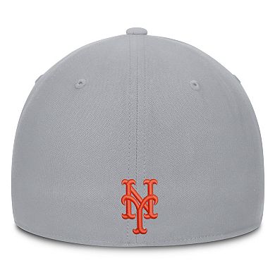 Men's Nike Gray New York Mets Primetime Rise Dri-FIT Flex Hat