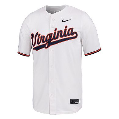 Men's Nike White Virginia Cavaliers Limited Baseball Jersey