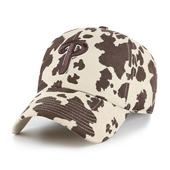 Women's '47 Natural/Brown Philadelphia Phillies Bessie Clean Up Adjustable Hat