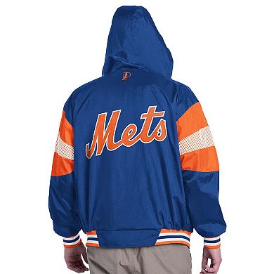 Men's Pro Player Royal/Orange New York Mets Legacy Lightweight Full-Zip Hooded Jacket