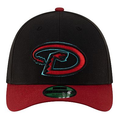 Men's New Era Black Arizona Diamondbacks Player Replica 39THIRTY M-Crown Flex Hat