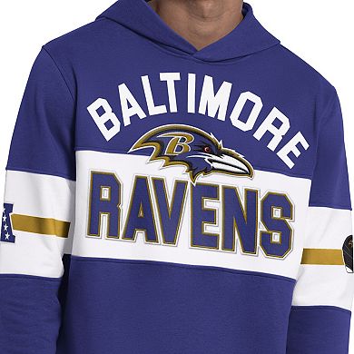 Men's Starter Purple Baltimore Ravens Fullback Jersey Hoodie