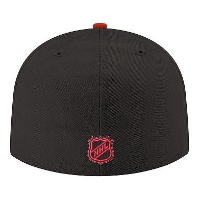 Men's New Era Black Ottawa Senators Core Logo Two-Tone 59FIFTY Fitted Hat