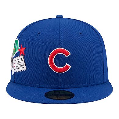 Men's New Era Royal Chicago Cubs City Patch 59FIFTY Fitted Hat