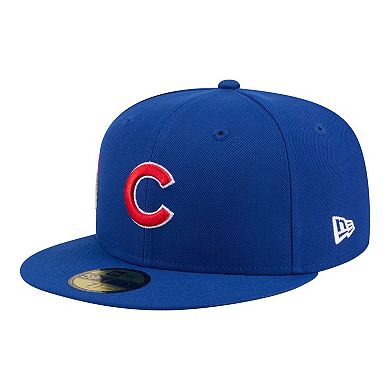 Men's New Era Royal Chicago Cubs City Patch 59FIFTY Fitted Hat