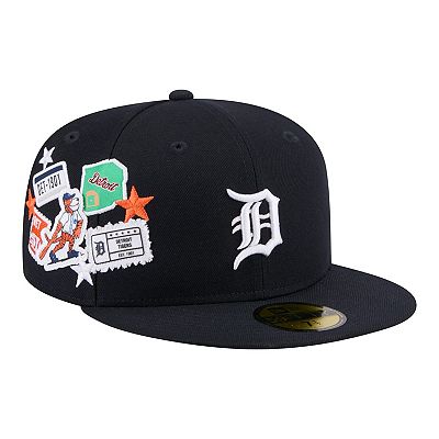Men's New Era Navy Detroit Tigers City Patch 59FIFTY Fitted Hat