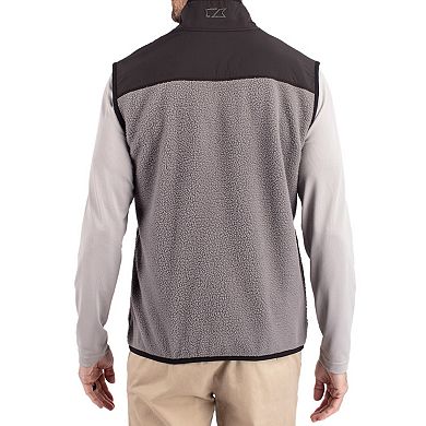 Men's Cutter & Buck Gray Texas A&M Aggies Cascade Eco Fleece Full-Zip Vest